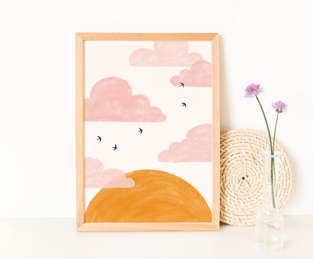 poster zonsondergang