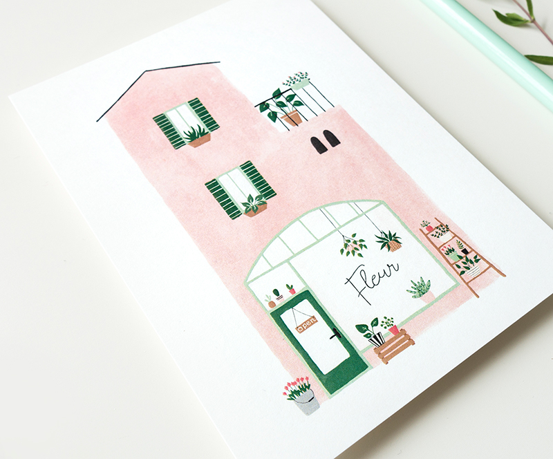 kaart planten winkel