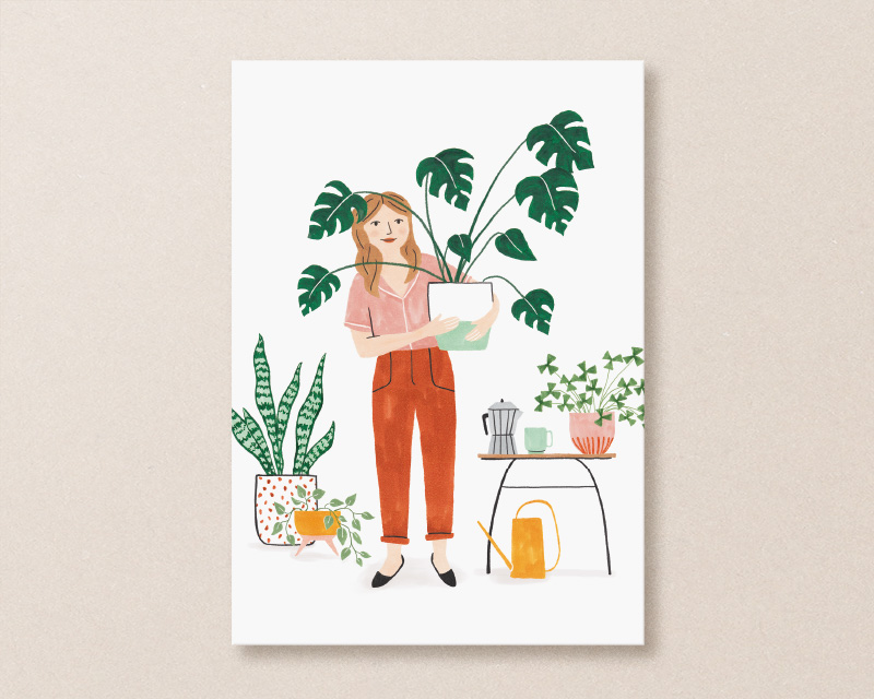 Kaart plant lady - Afbeelding 5